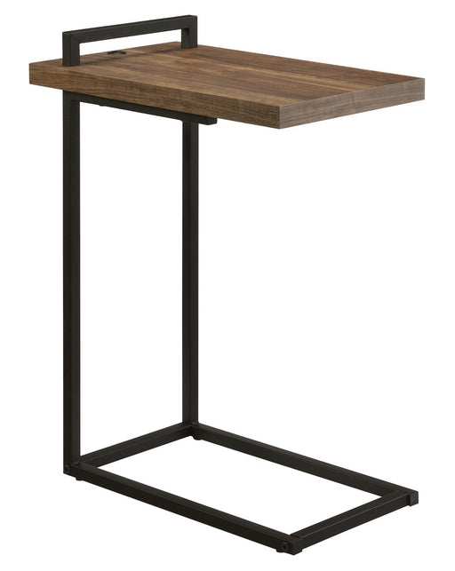 Maxwell C-shaped Accent Table with USB Charging Port - imattress & ifurniture (FL)