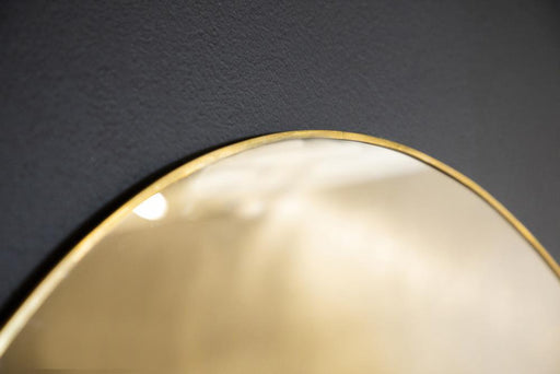 Hermione Round Wall Mirror Gold - imattress & ifurniture (FL)